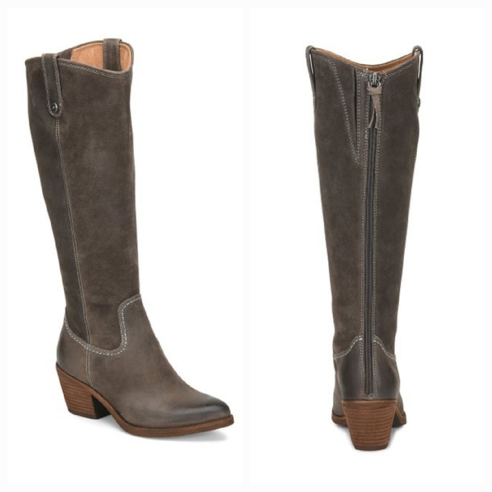 Sofft Taupe Atmore Suede Boot Sz 6.5